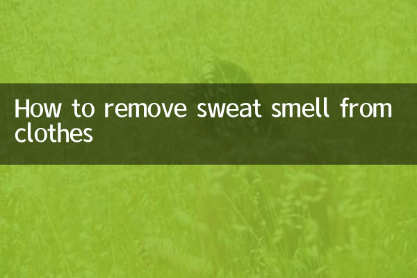 服についた汗の臭いを消す方法