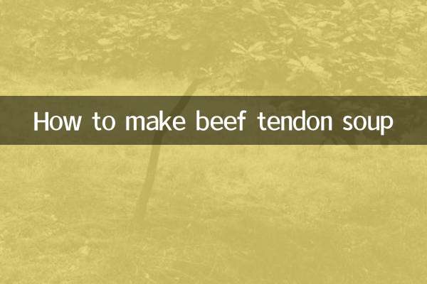 Как приготовить суп из говяжьих сухожилий