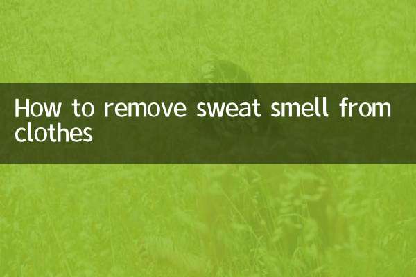 服についた汗の臭いを消す方法