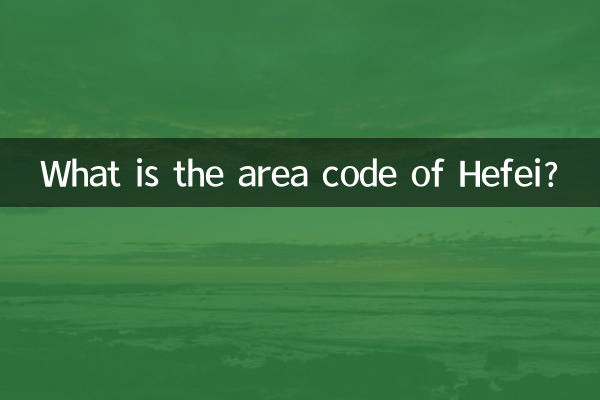 Quel est l'indicatif régional de Hefei?