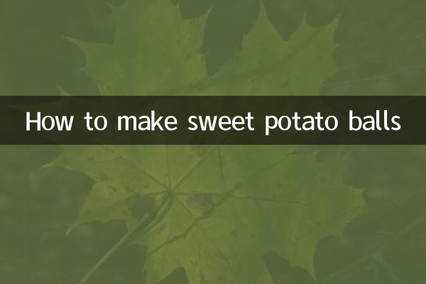 Como fazer bolinhas de batata doce