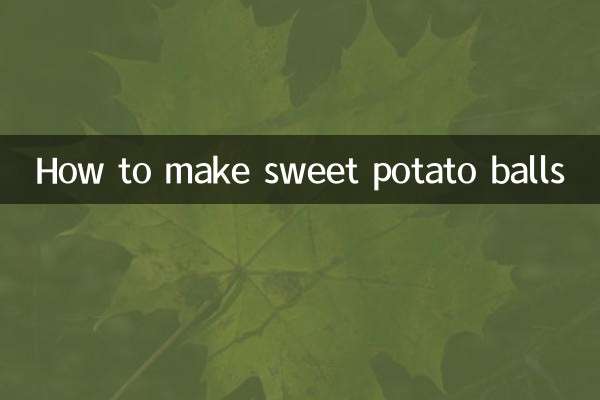 Come preparare le polpette di patate dolci