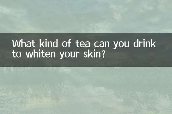 Che tipo di tè puoi bere per sbiancare la pelle?