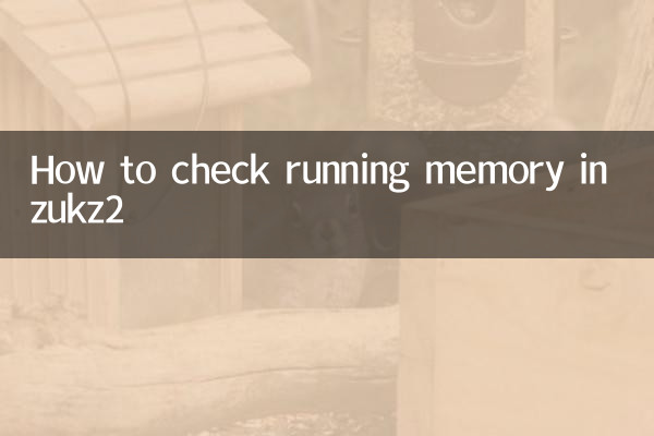 zukz2怎么看运行内存