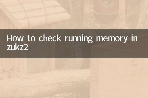 Comment vérifier la mémoire courante dans zukz2