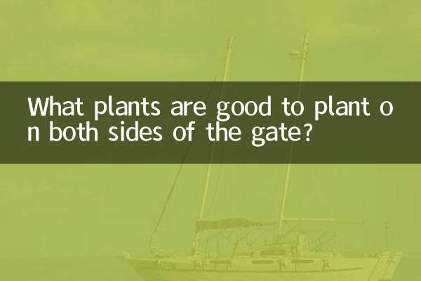 Quelles plantes est-il bon de planter des deux côtés du portail ?