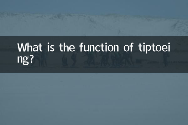 Qual é a função de andar na ponta dos pés?
