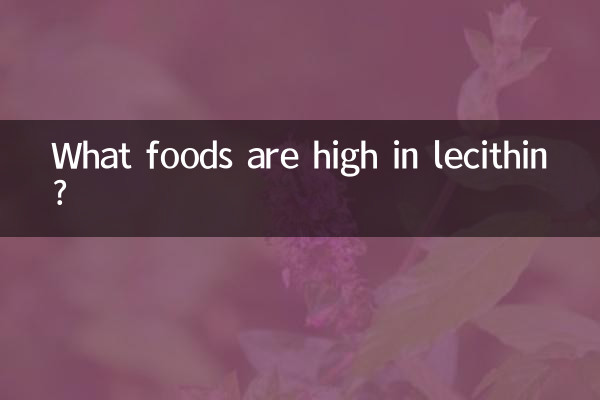 ¿Qué alimentos tienen un alto contenido de lecitina?