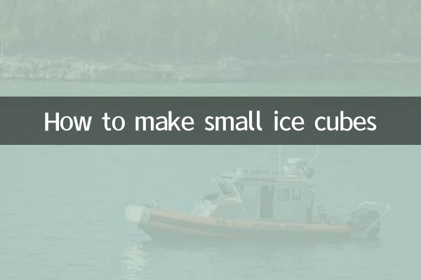 Como fazer pequenos cubos de gelo