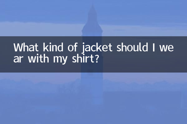 আমার শার্টের সাথে কি ধরনের জ্যাকেট পরতে হবে?