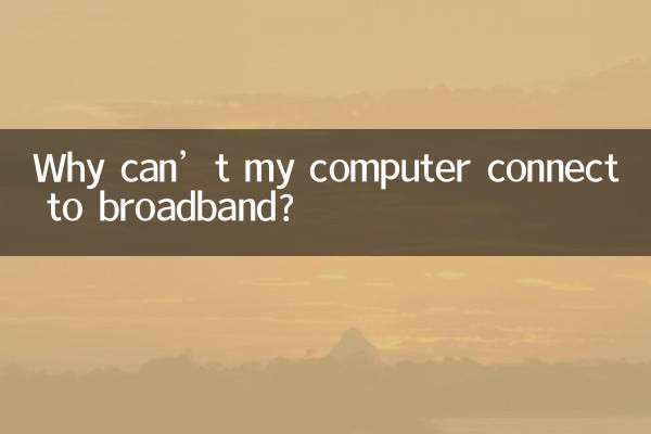 मेरा कंप्यूटर ब्रॉडबैंड से कनेक्ट क्यों नहीं हो पा रहा है?