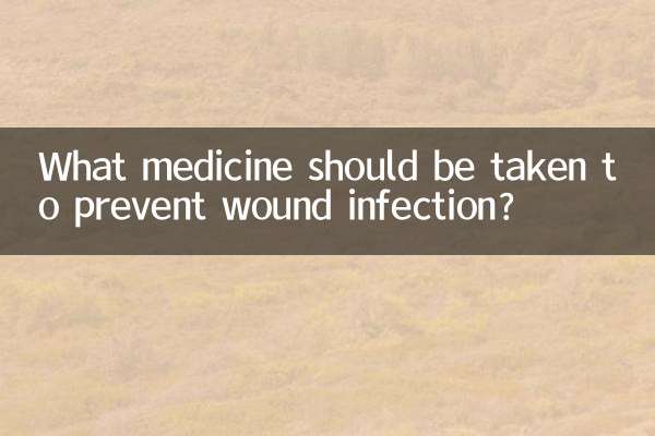 Quel médicament faut-il prendre pour prévenir l’infection d’une plaie ?