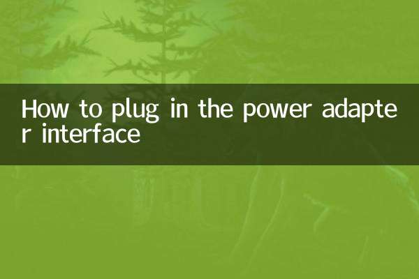 전원 어댑터 인터페이스를 연결하는 방법