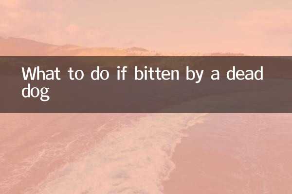 What to do if bitten by a dead dog