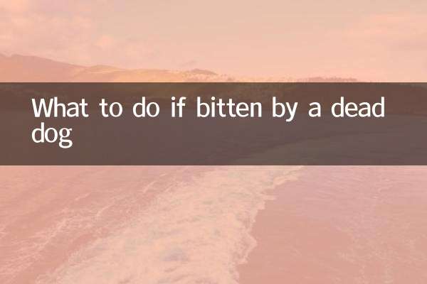 What to do if bitten by a dead dog