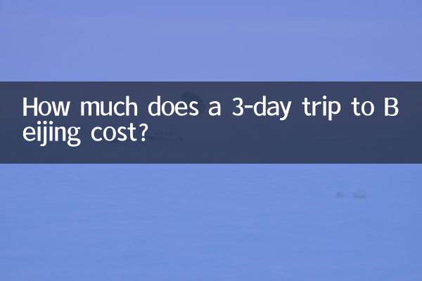 Combien coûte un voyage de 3 jours à Pékin ?