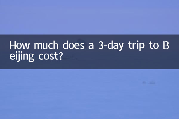 Combien coûte un voyage de 3 jours à Pékin ?