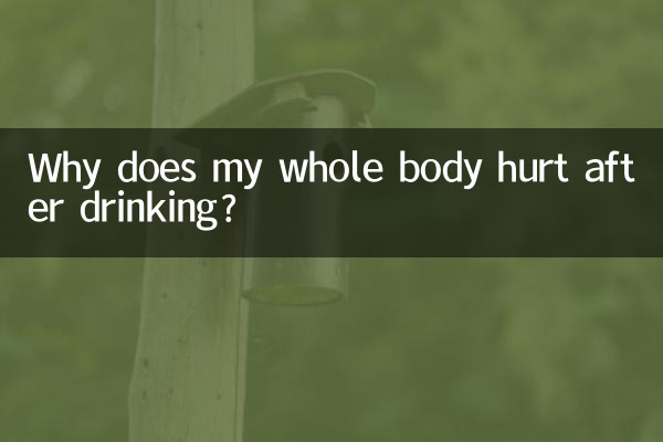 喝酒后浑身疼怎么回事