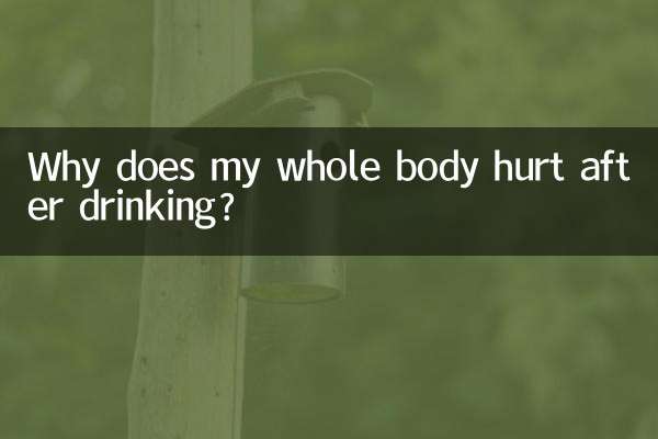喝酒后浑身疼怎么回事