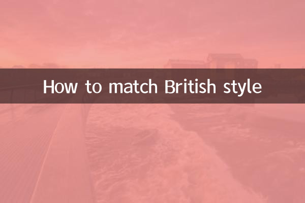 كيفية مطابقة النمط البريطاني