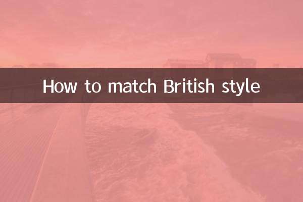 كيفية مطابقة النمط البريطاني