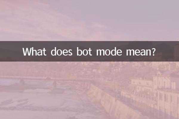 What does bot mode mean?