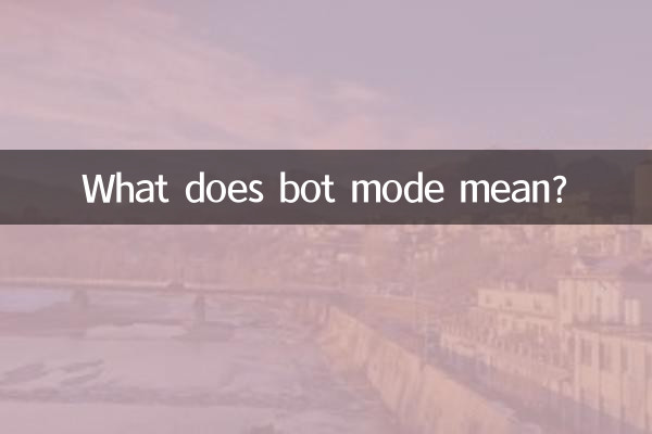 What does bot mode mean?