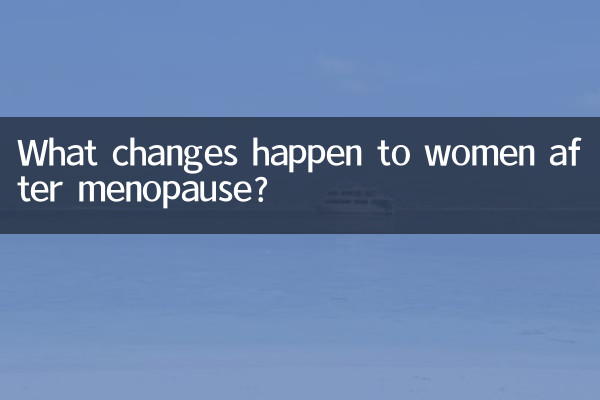 女人絕經後有什麼變化