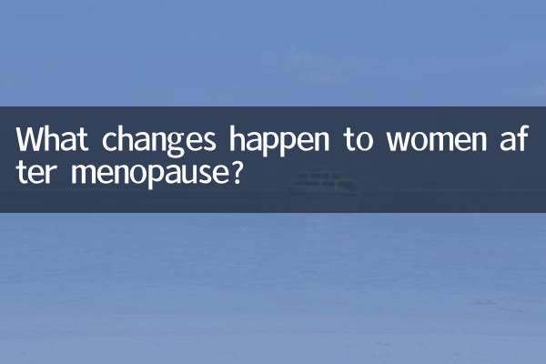 女人絕經後有什麼變化