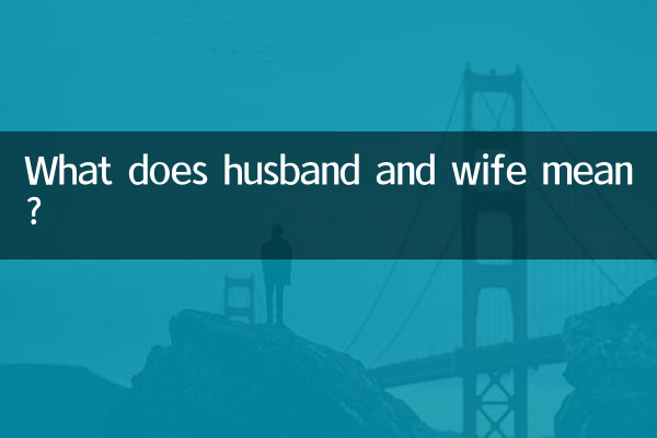 남편과 아내은 무슨 뜻인가요?