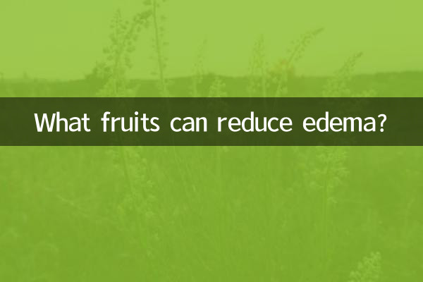 Quali frutti possono ridurre l'edema?