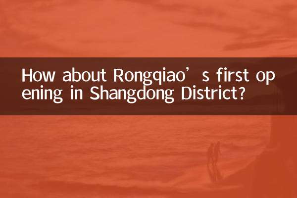 Rongqiao가 산둥구에 첫 매장을 오픈한 것은 어떤가요?