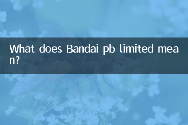 What does Bandai pb limited mean?