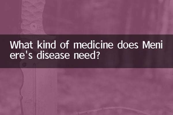 ¿Qué tipo de medicamento necesita la enfermedad de Meniere?