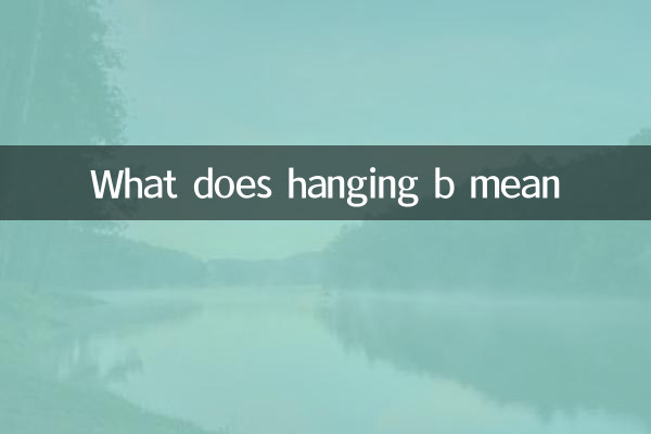 ¿Qué significa colgar B