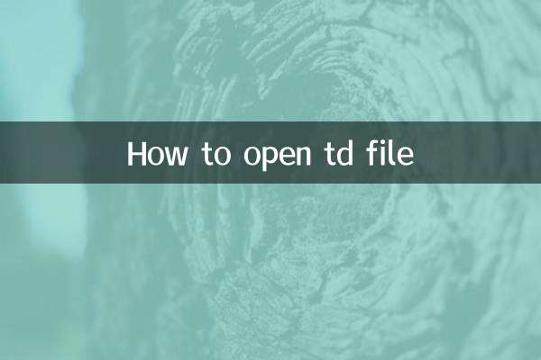 ¿Cómo abrir archivos td?