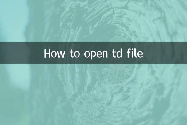 Come aprire il file td