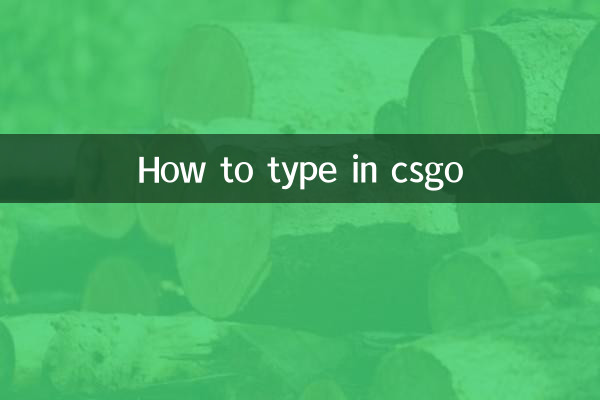 How to type in csgo