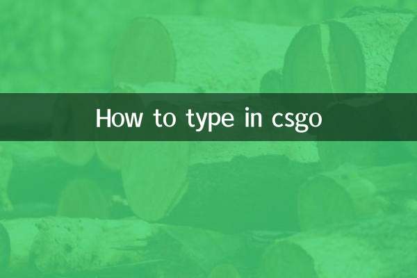 Cómo escribir en csgo