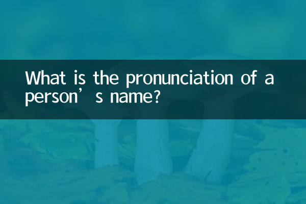 Wie wird der Name einer Person ausgesprochen?