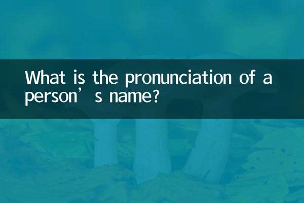 Quelle est la prononciation du nom d’une personne ?
