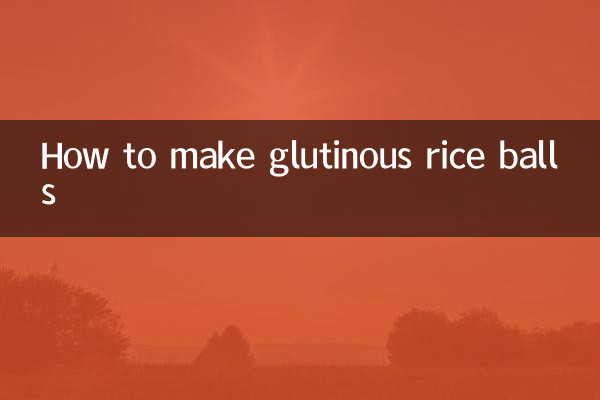 Come preparare le polpette di riso glutinoso