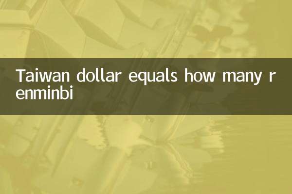 El dólar taiwanés equivale a cuántos renminbi.