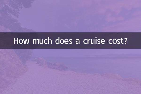 How much does a cruise cost?