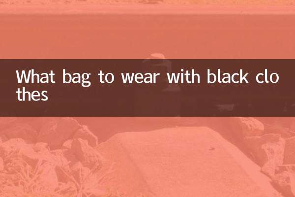 Quel sac porter avec des vêtements noirs