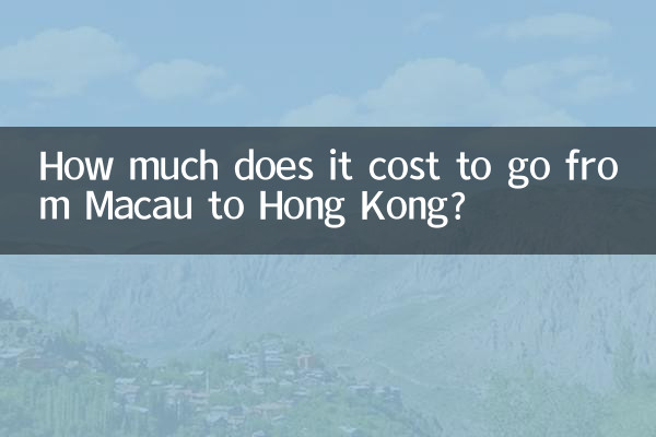 Quanto costa andare da Macao a Hong Kong?