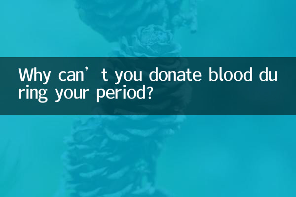 Warum können Sie während Ihrer Periode kein Blut spenden?