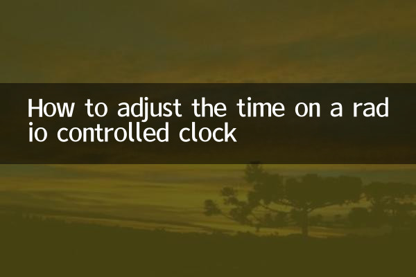 Comment régler l'heure sur une horloge radio pilotée