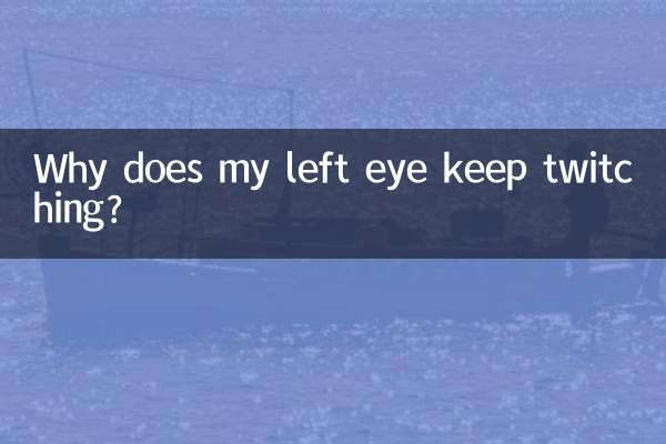Por que meu olho esquerdo continua tremendo?