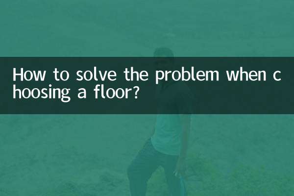 Wie kann das Problem bei der Bodenauswahl gelöst werden?